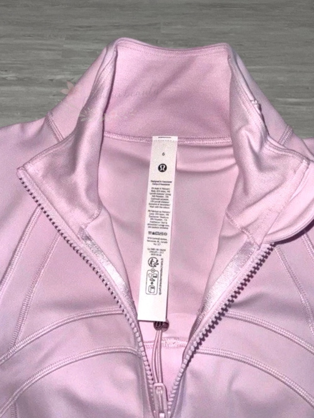Lululemon Define Jacket Pink Organza Full Zip Yoga Athletic NWT - Picture 2 of 3